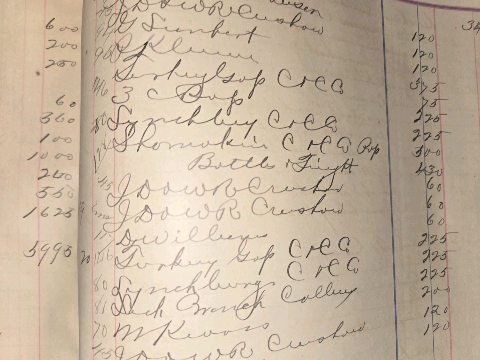 Antique Business Ledger 1892–1896 Vintage Accounting Book Old Financial Records