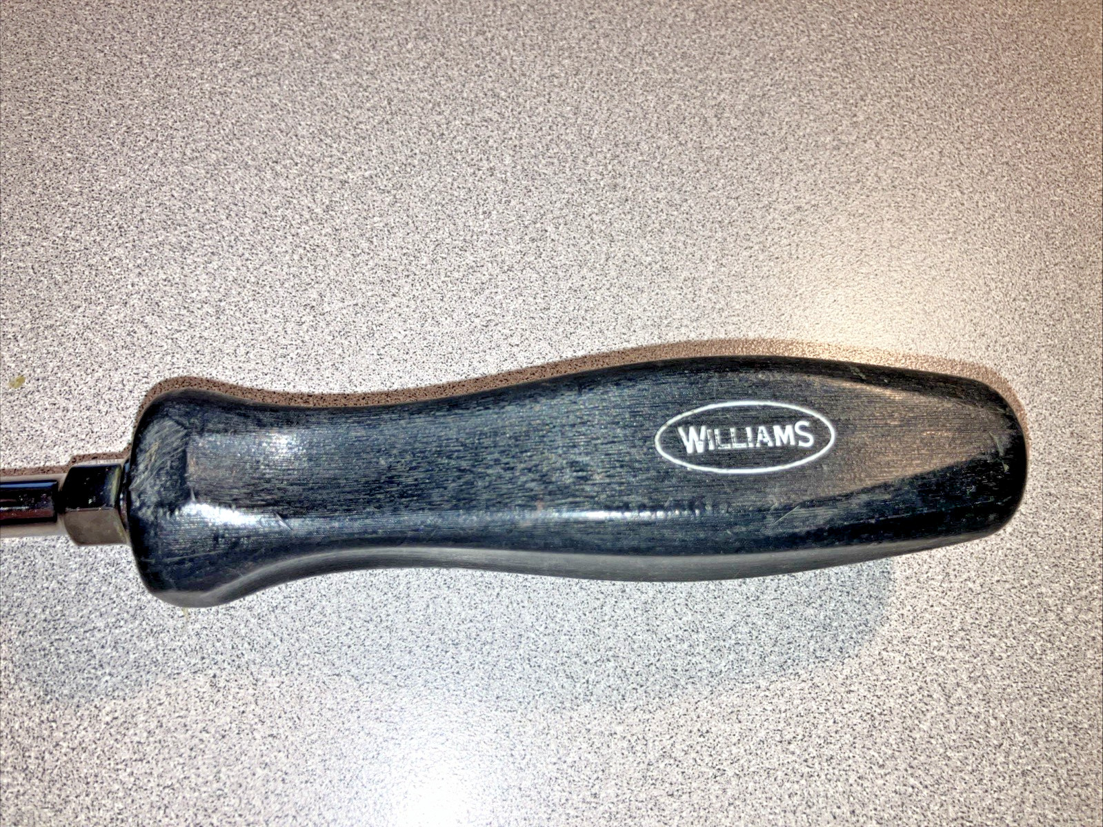 Williams Tools SDR-28 Slotted Screwdriver 8" Blade 3/8" Flat Tip Black Handle