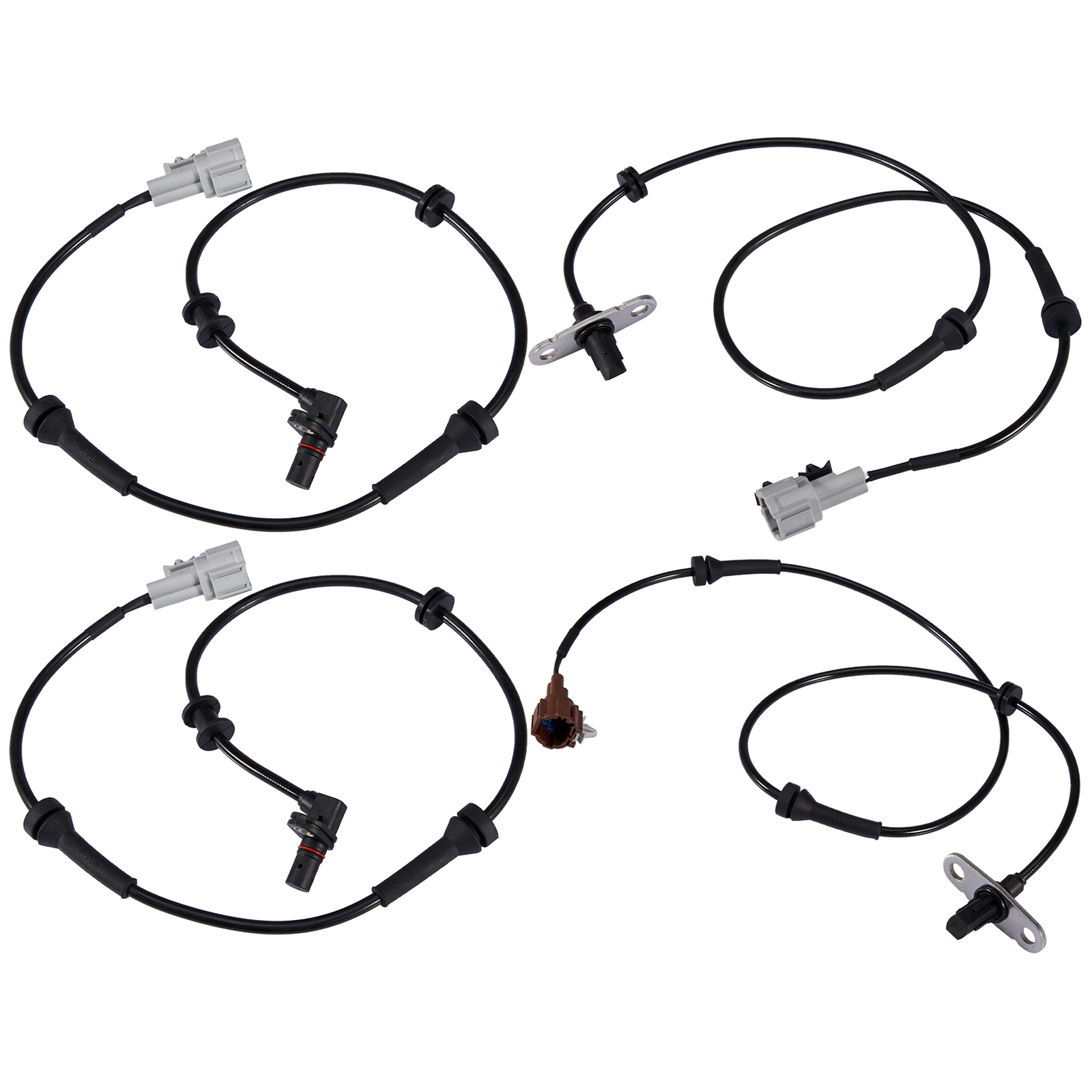 Set of 4 ABS Wheel Speed Sensors Front -Rear L/R Fits: Nissan Frontier 2005-2019