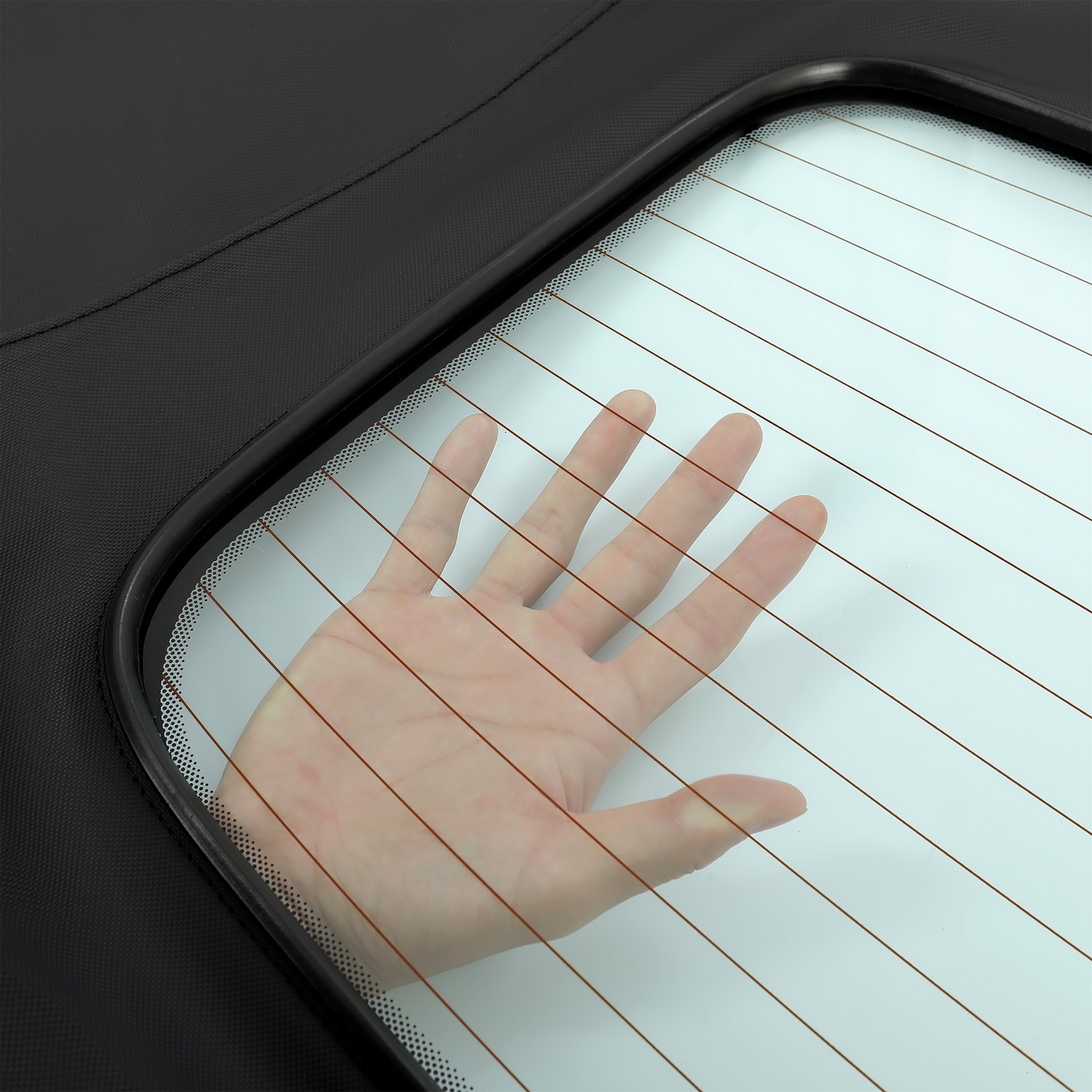 Fits Audi A4 03-09 Black Convertible Top W/ Heated Glass Window Sailcloth Vinyl