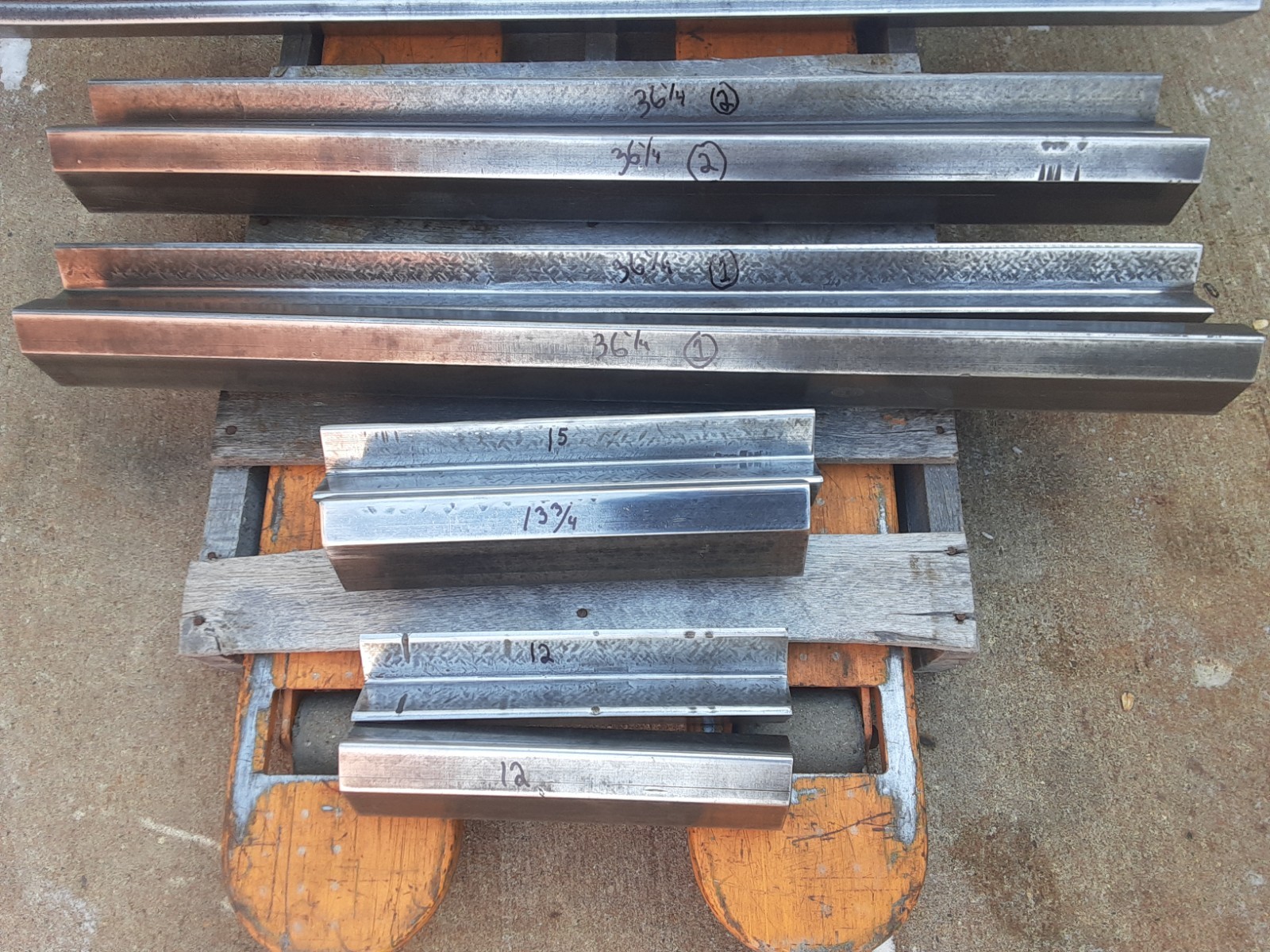 2" wide opening 89 degree 36" 12 L Press Brake Lower upper Tooling Vee V Forming