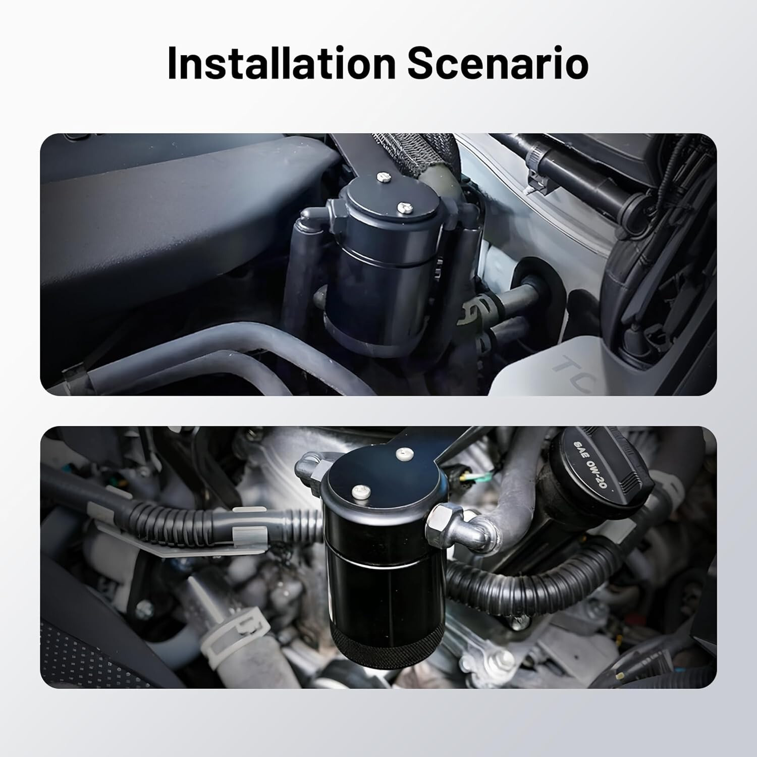 Oil Catch Can Compatible with 2014-2018 Chevy Silverado 1500/GMC Sierra 1500