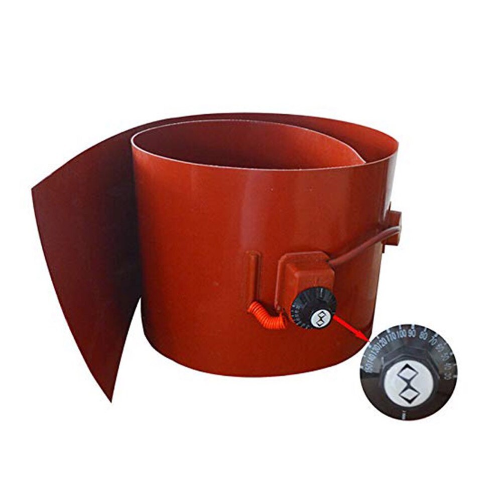 110V Oil Drum Heater Silicone Heating Blanket 1740*250*1.8mm Rubber Heater 2000W