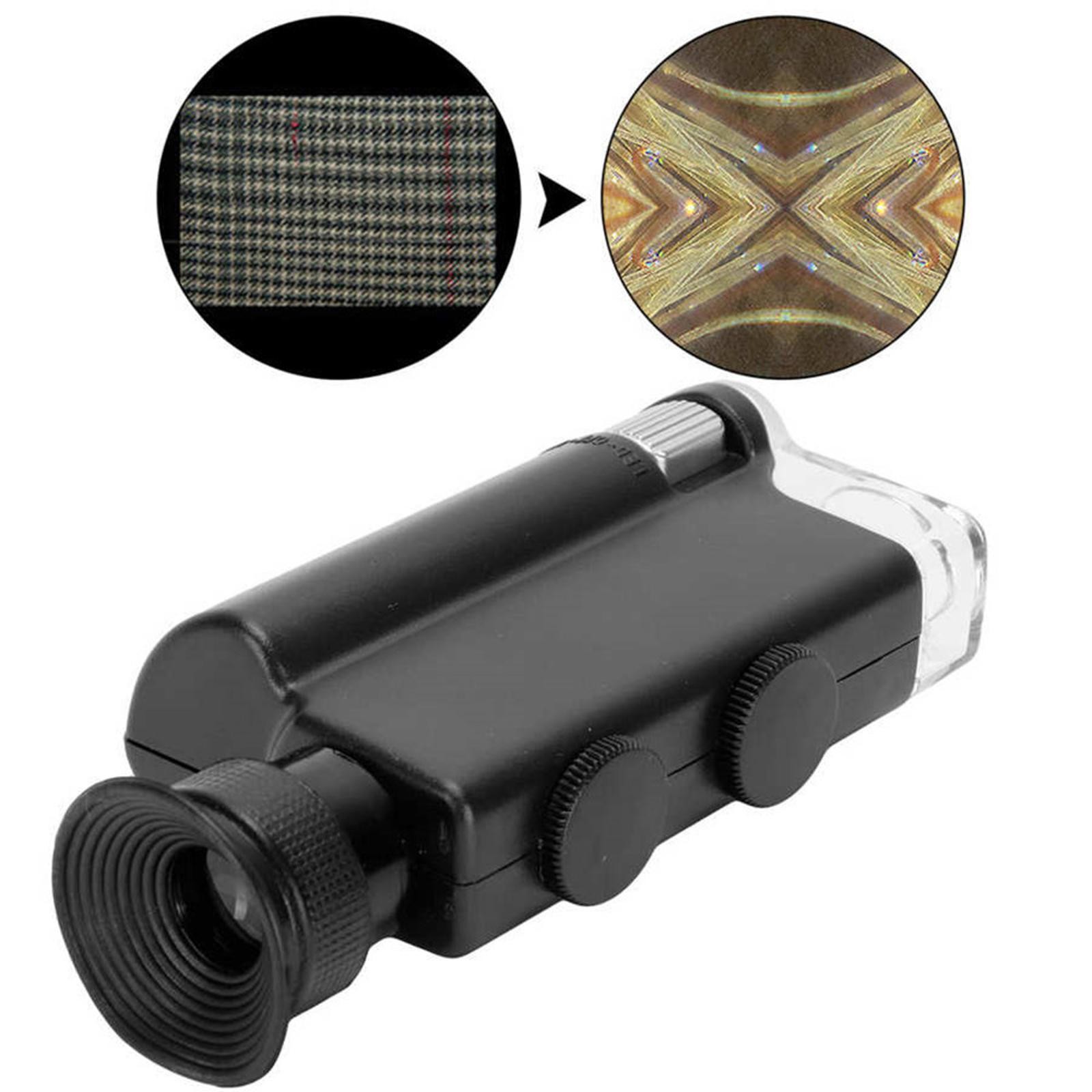 200-240X LED Light Loupe Jewelry Identification Magnifying Glass Optical Lens