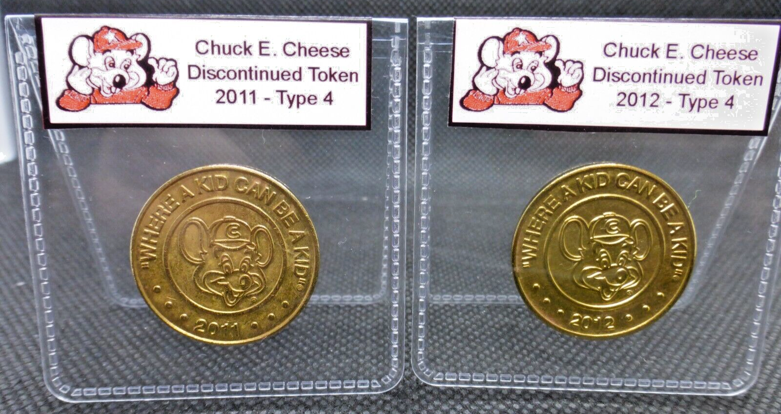 Chuck E. Cheese Token, Type 4 (1995-2013) Chucky Cheese's CECrelics Buy 4, Get 1