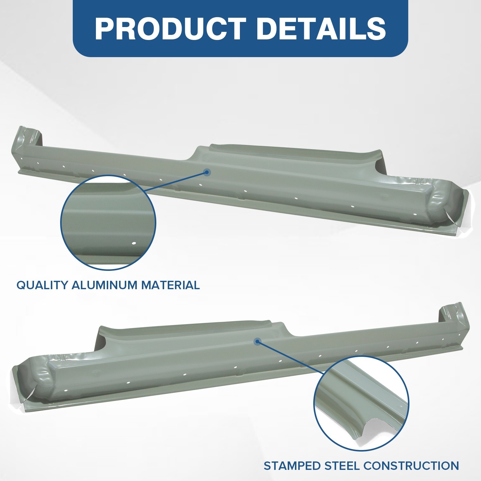 Pair Outer Rocker Panel For 2010-2013 Ford Transit Connect Driver Passenger Side