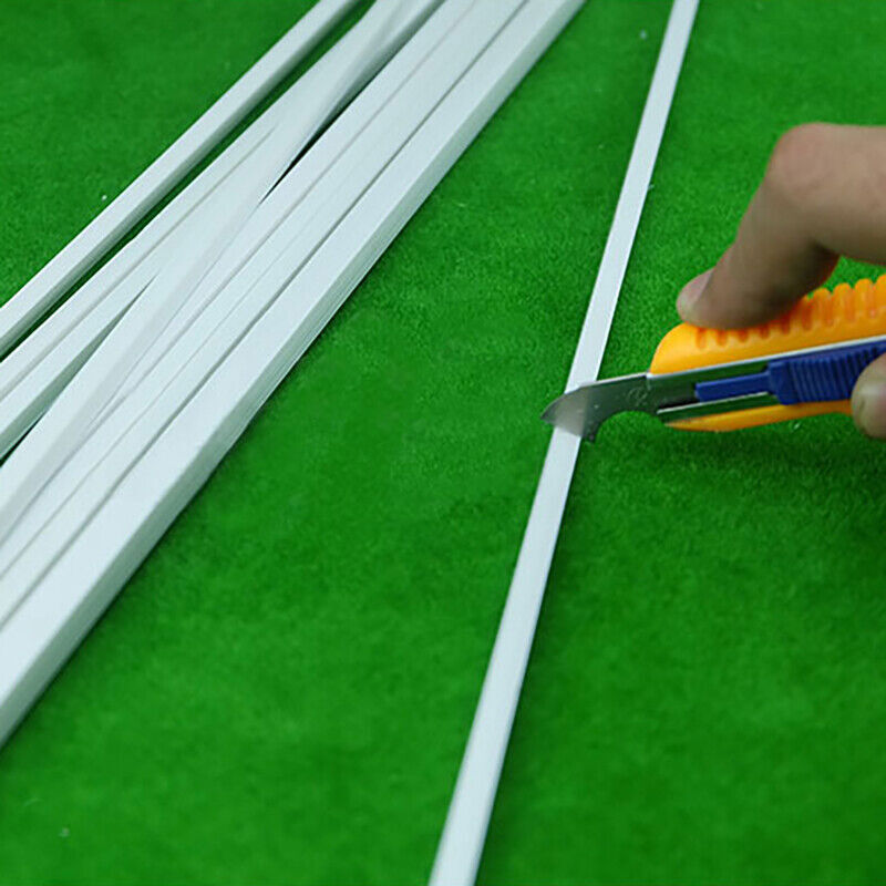 250mm Square Solid Rod Bar ABS Styrene Plastic DIY Modeller Building 9 Sizes