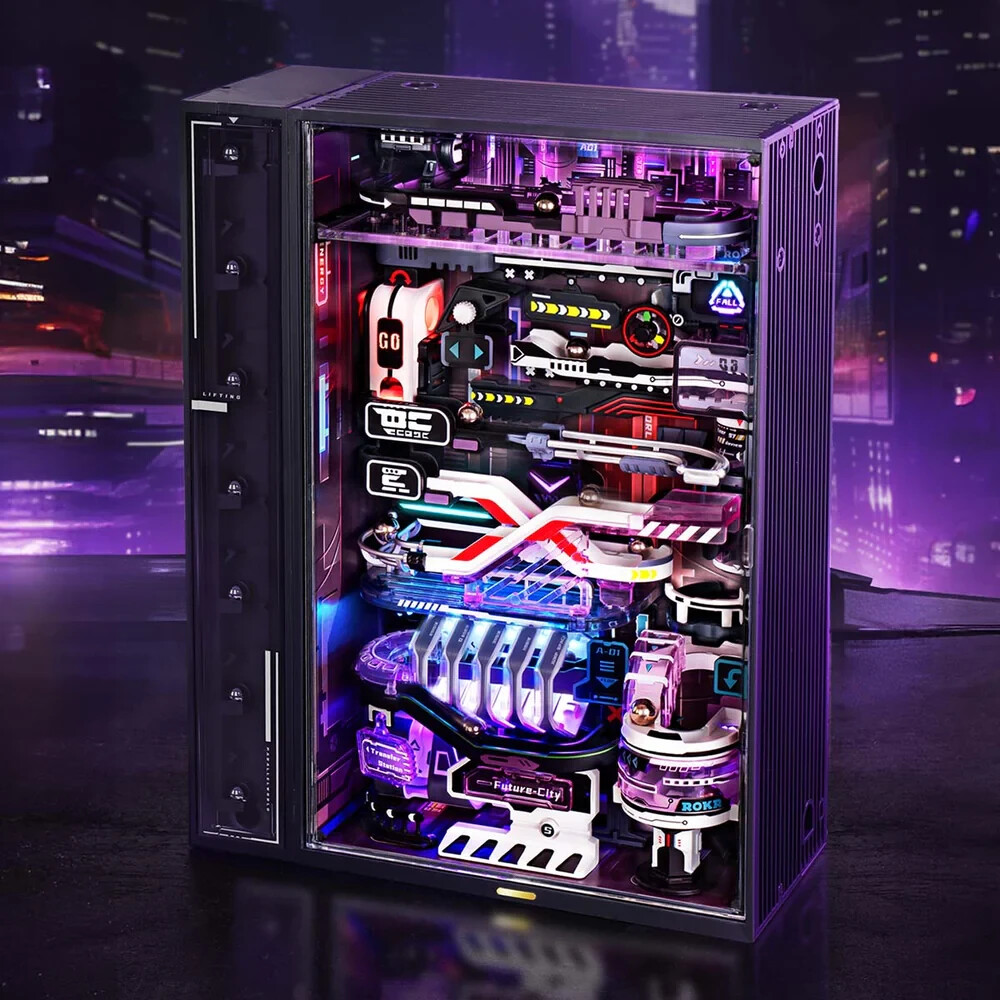 ROKR Parallel World 3D Puzzle Model Kits Marble Run DIY Building Toys Xmas Gifts