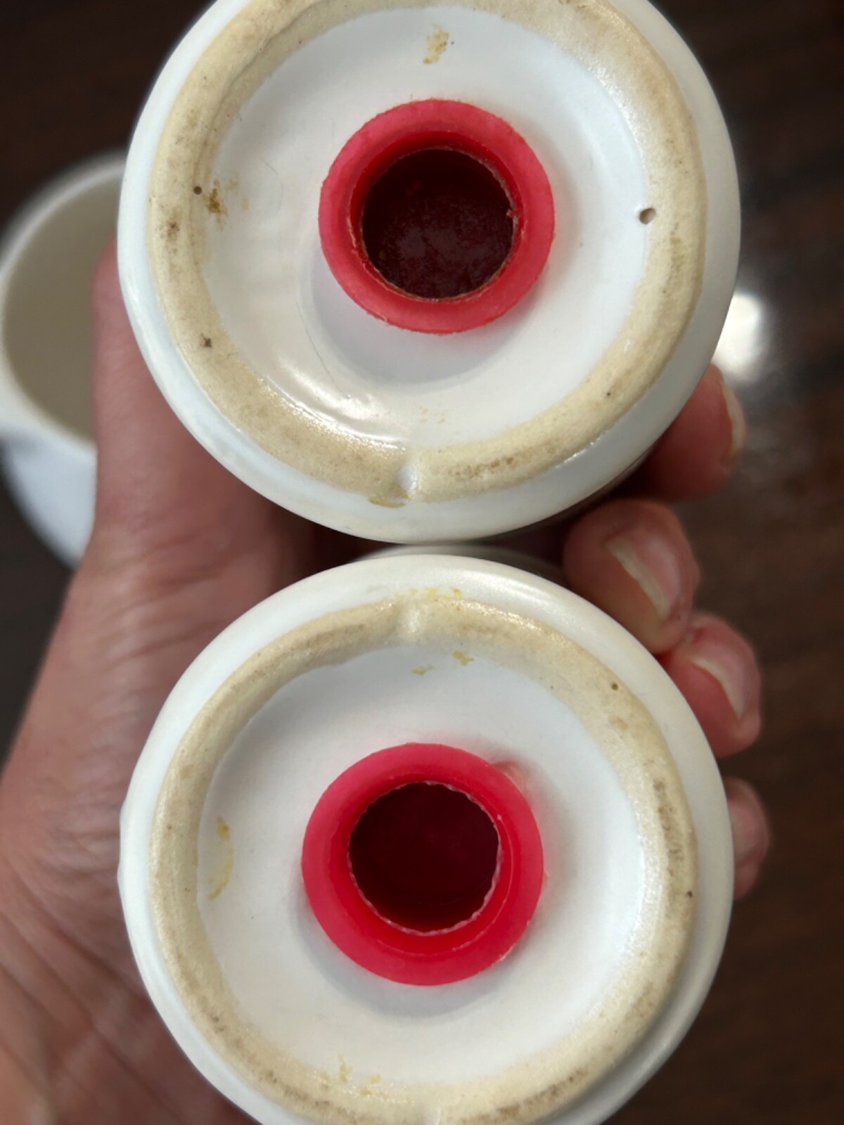 Vintage McCoy Spice Delight Creamer w/Handle and Salt & Pepper Shakers w/Stopper