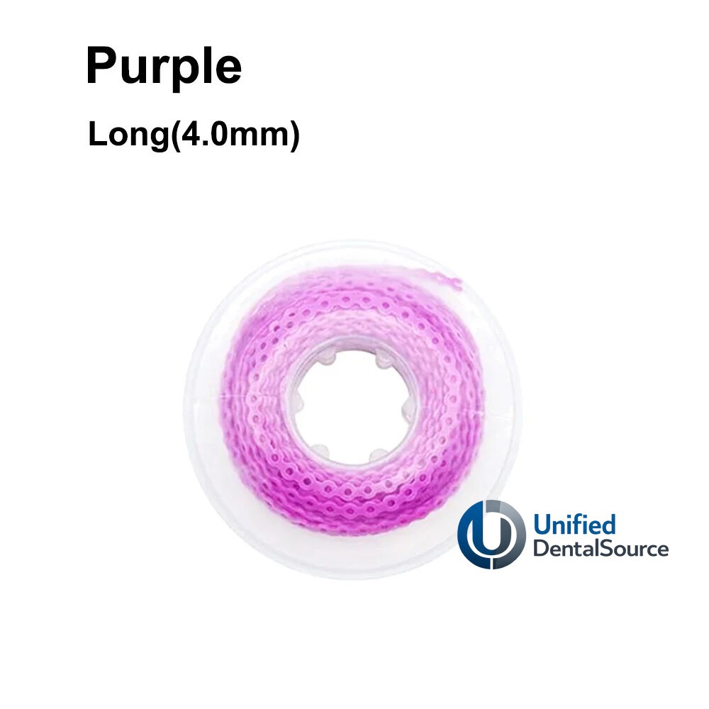 Dental Orthodontic Elastic Power Chain Rubber Braces Bands Continuous/Short/Long