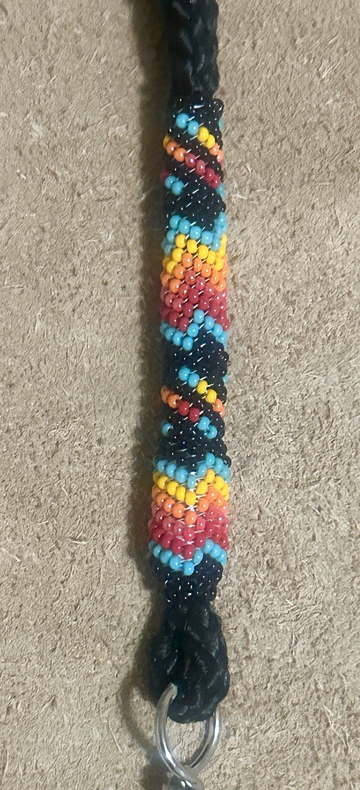 Native American Lakota Sioux Beaded Lanyard.