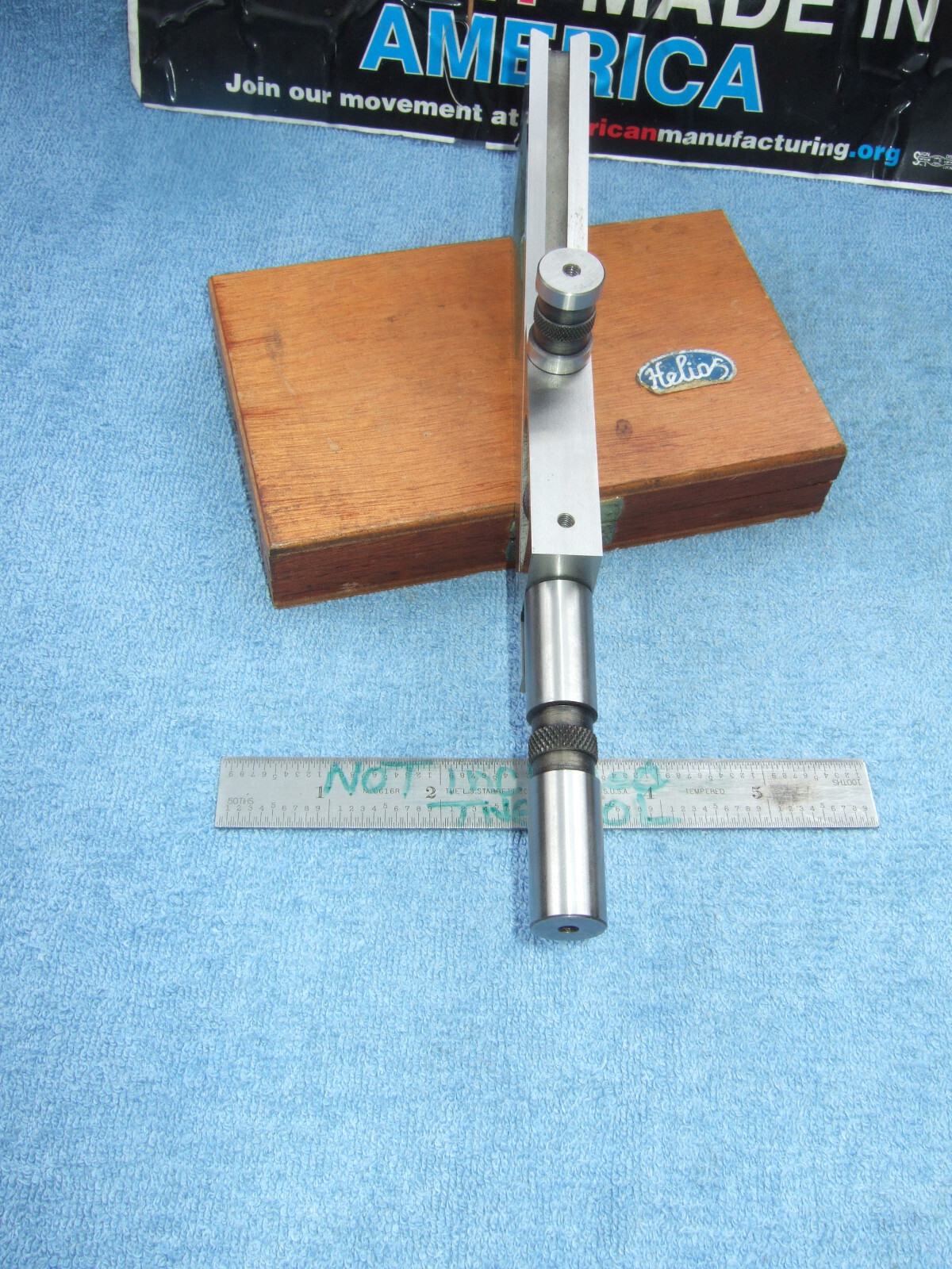 HELIOS GERMAN MADE PLANER GAGE W/CASE MACHINIST TOOLMAKER No.4 MANY MORE US HERE