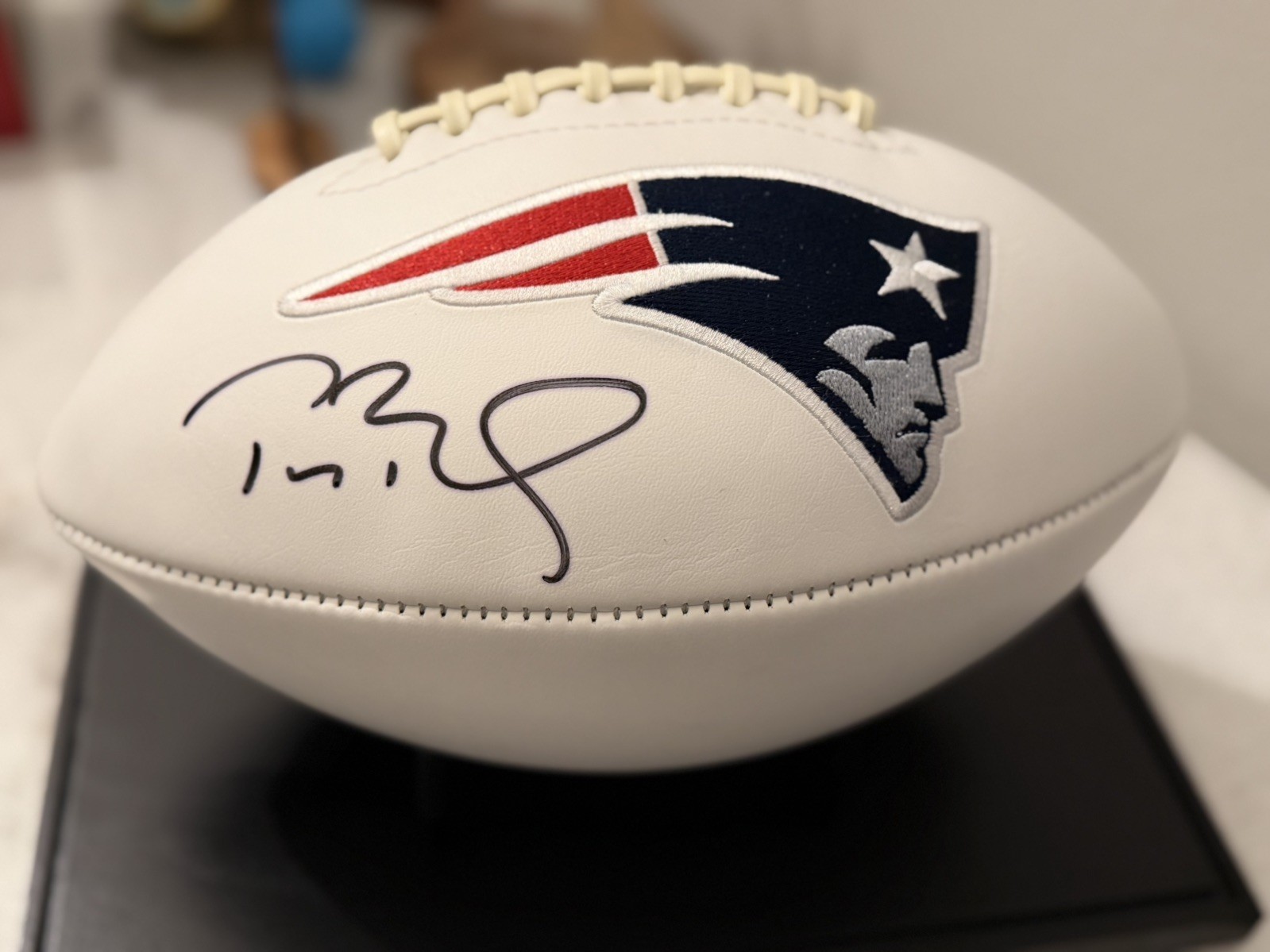 Autographed Tom Brady Signed Football w/COA New England Patriots