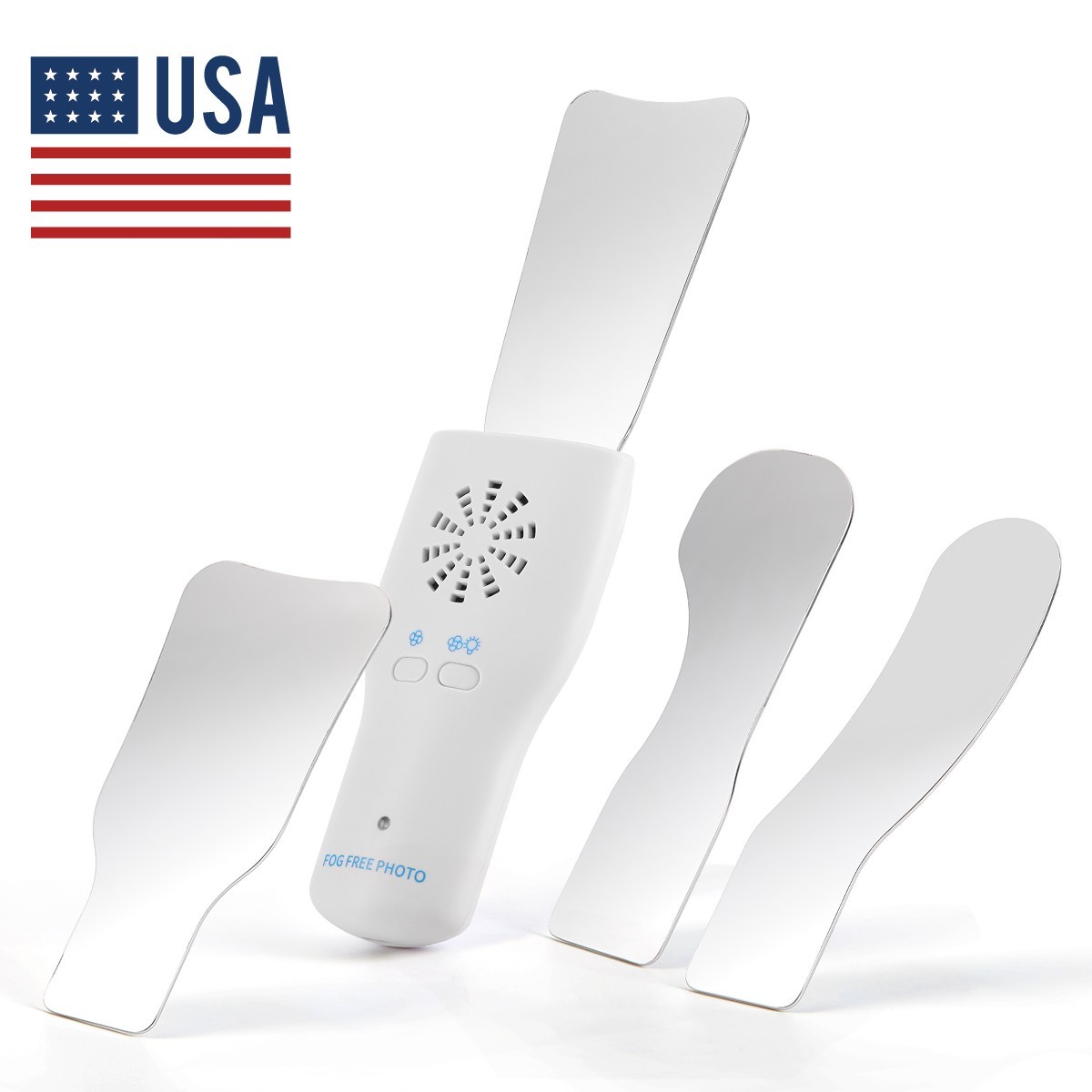 Dental Occlusal Mirror Fog Free LED Intra Oral Photo System 4 Mirrors Anti-Fog