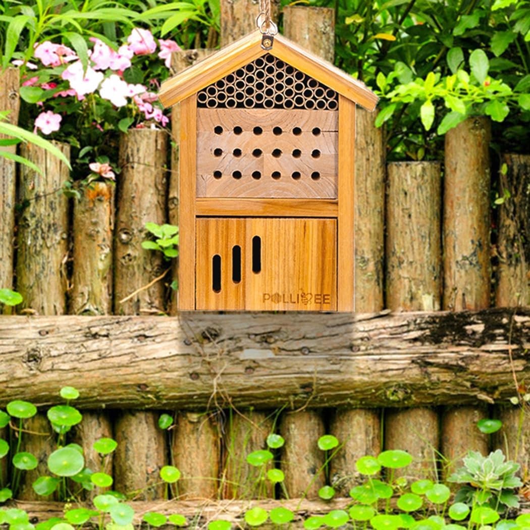 Mason Bee House -Wax Coated Bee Houses,Bee House for The Garden, Mason Bee Ho...