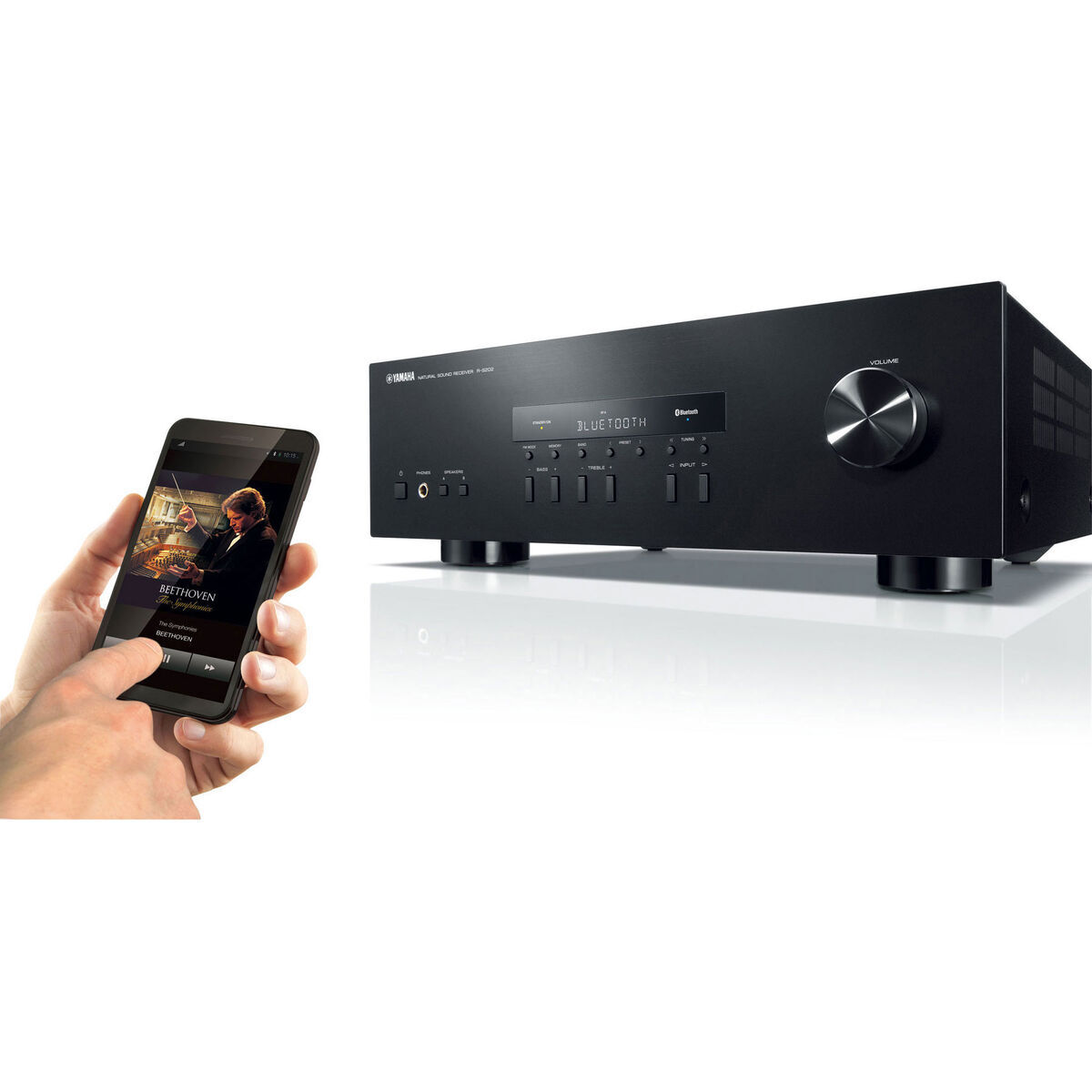 Yamaha R-S202 Stereo Receiver with Bluetooth 100 Watts per Channel