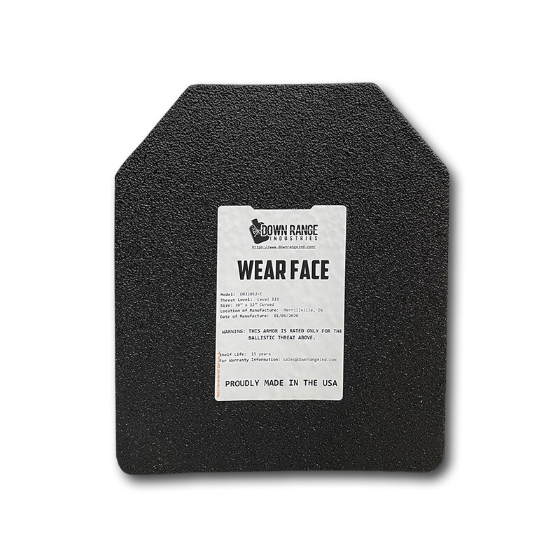 AR500 Level 3 III Body Armor Plates - Multi-Curved SPALL COATING OPTIONS!!