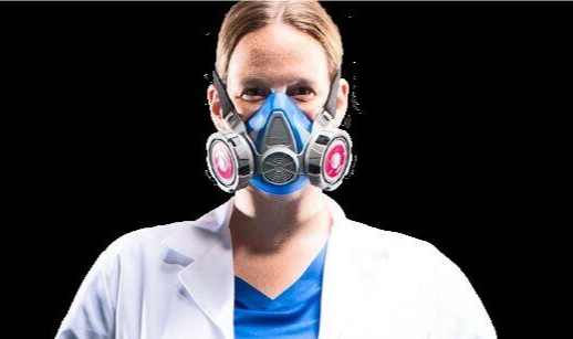 MSA Half Face PPE Reusable Respirator Mask & 2-815369 P100 Particulate Filter MD