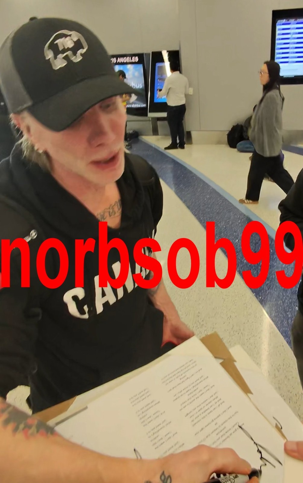 JOHNNY RZEZNIK GOO GOO DOLLS SIGNED IRIS LYRIC SHEET EXACT PROOF & AUTOGRAPH COA