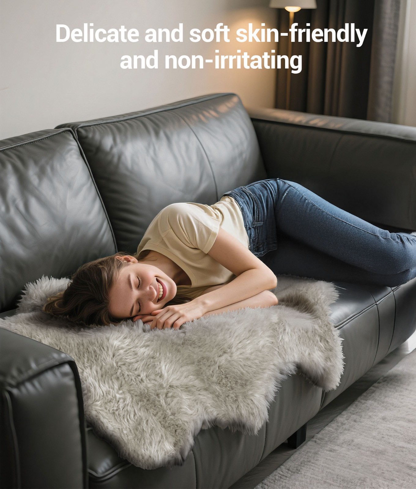 Genuine Sheepskin Rug 100% New Zealand Lambskin Soft Fluffy Fur Area Carpet