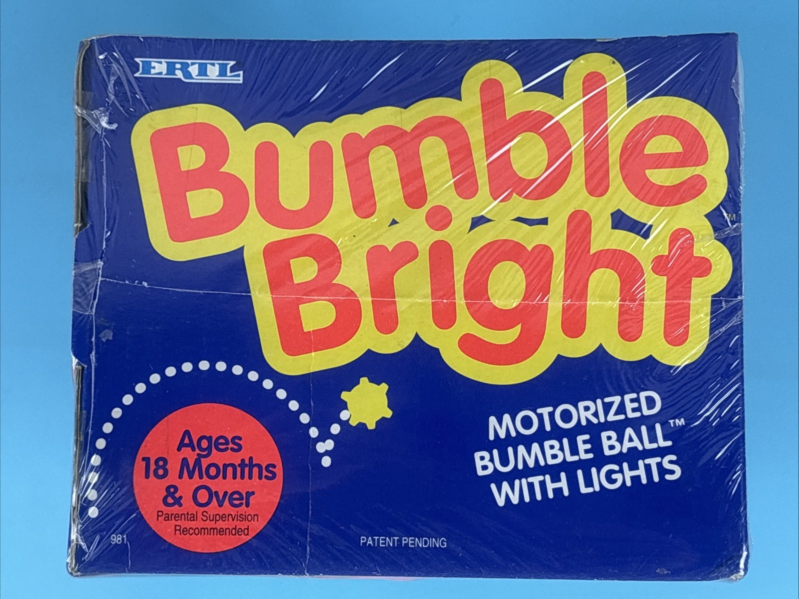 Vintage 1995 ERTL Motorized Bumble Bright New Sealed Classic Toy! Clear NIB!