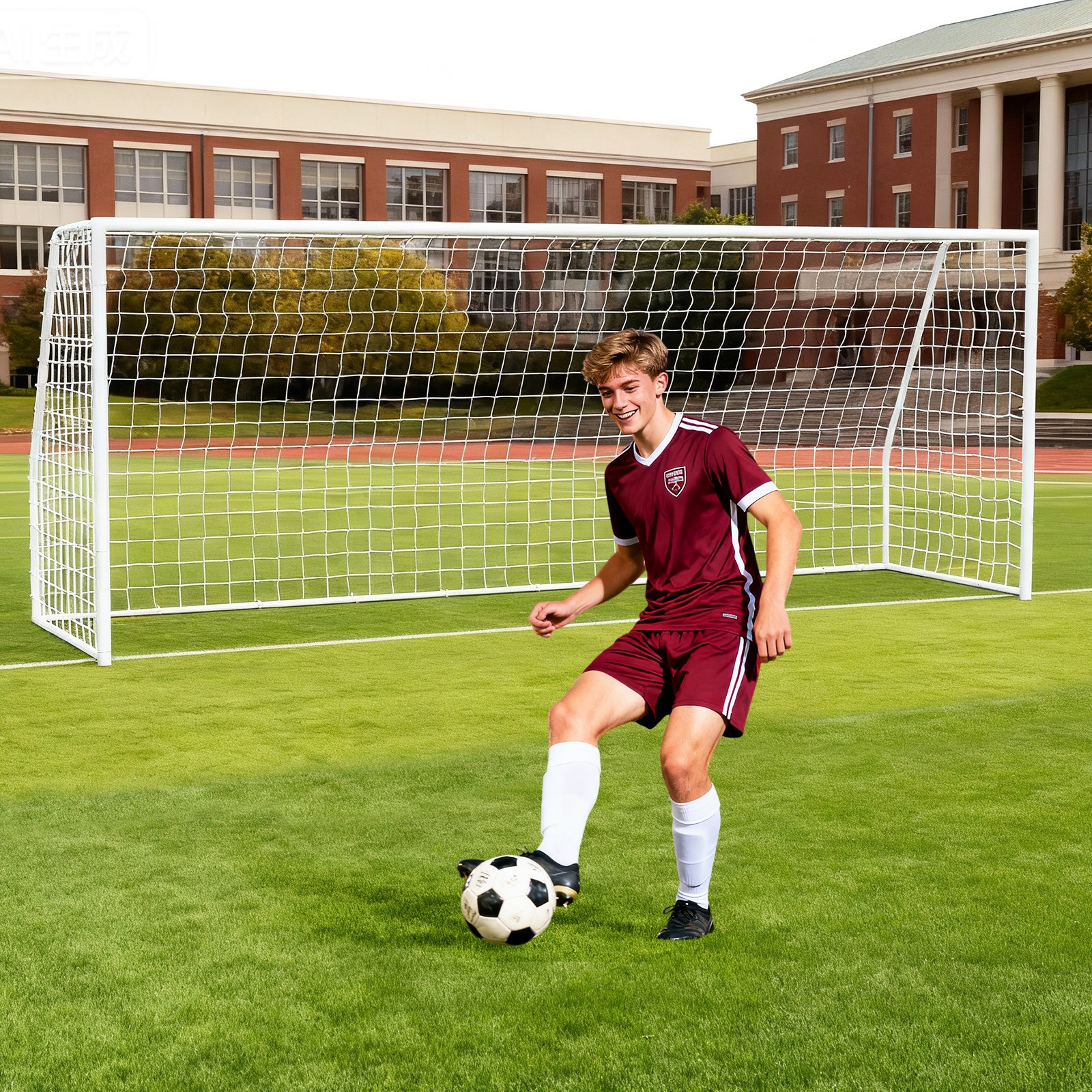18ftx 7ft/21ftx 7ft/24ftx 8ft Metal Soccer Goals for Outdoor Practice Training