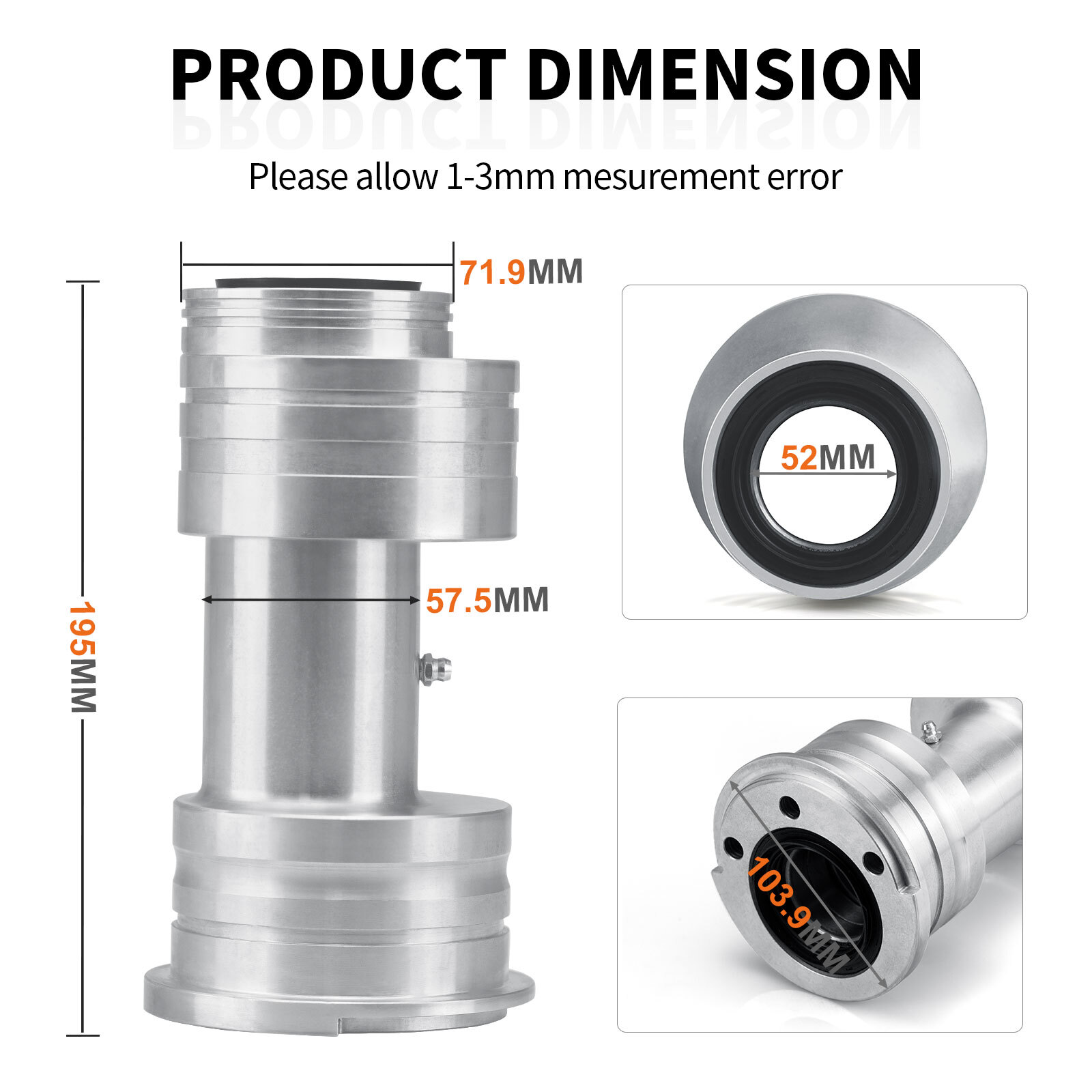 Billet Twin Row Rear Axle Bearing Carrier for Yamaha YFZ450 YFZ450R/X 2006-2024