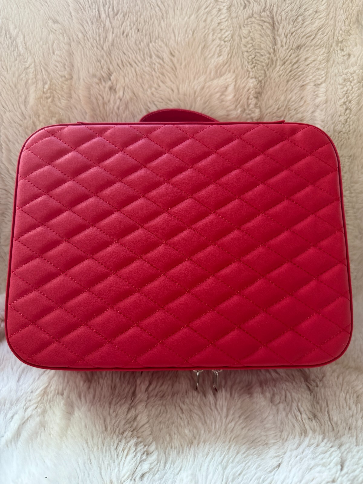 Harlembling Leather Travel Jewelry Box Case - Red