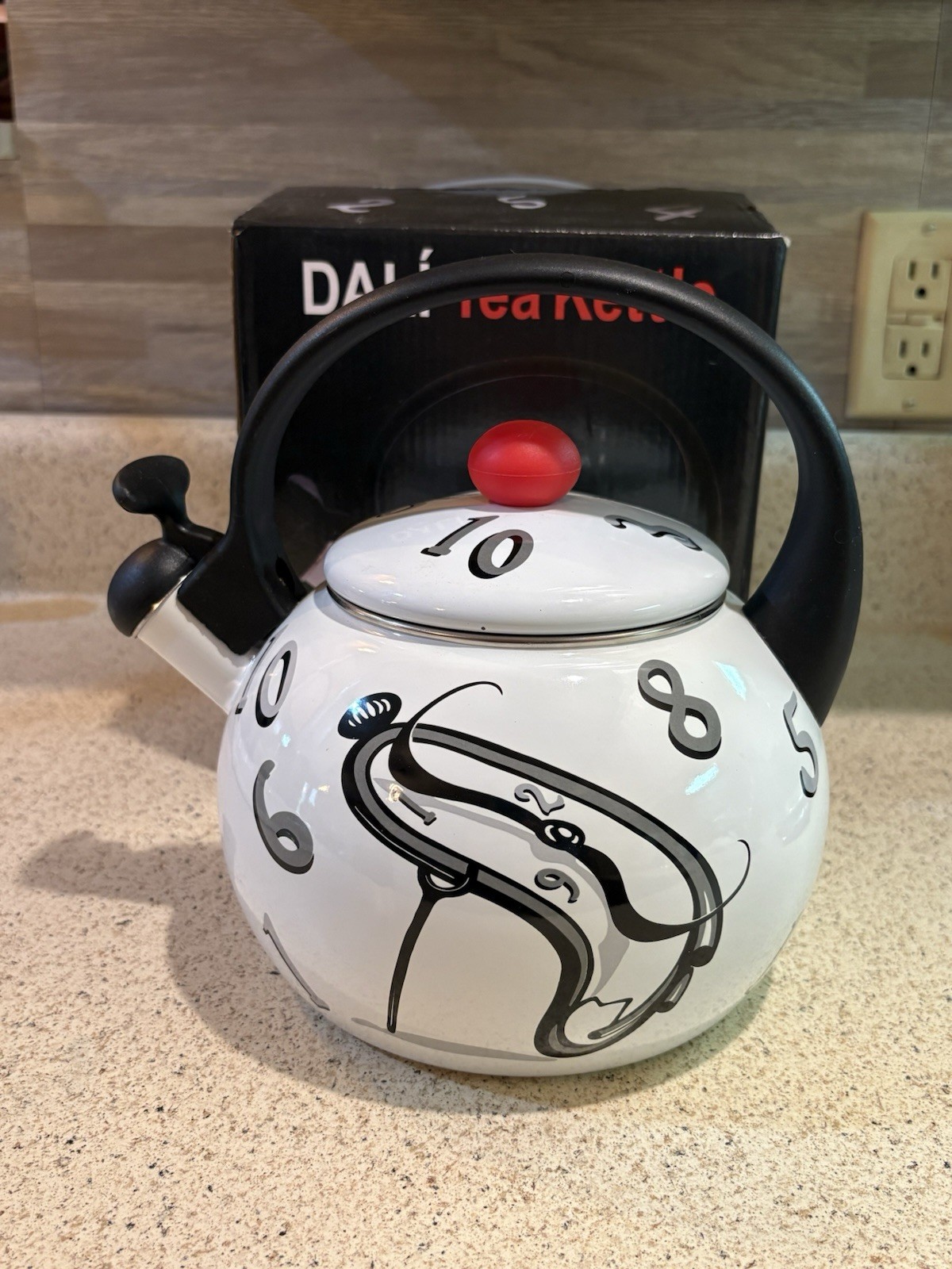 Rare SALVADOR DALI Melting Clock Tea Kettle In Original Box