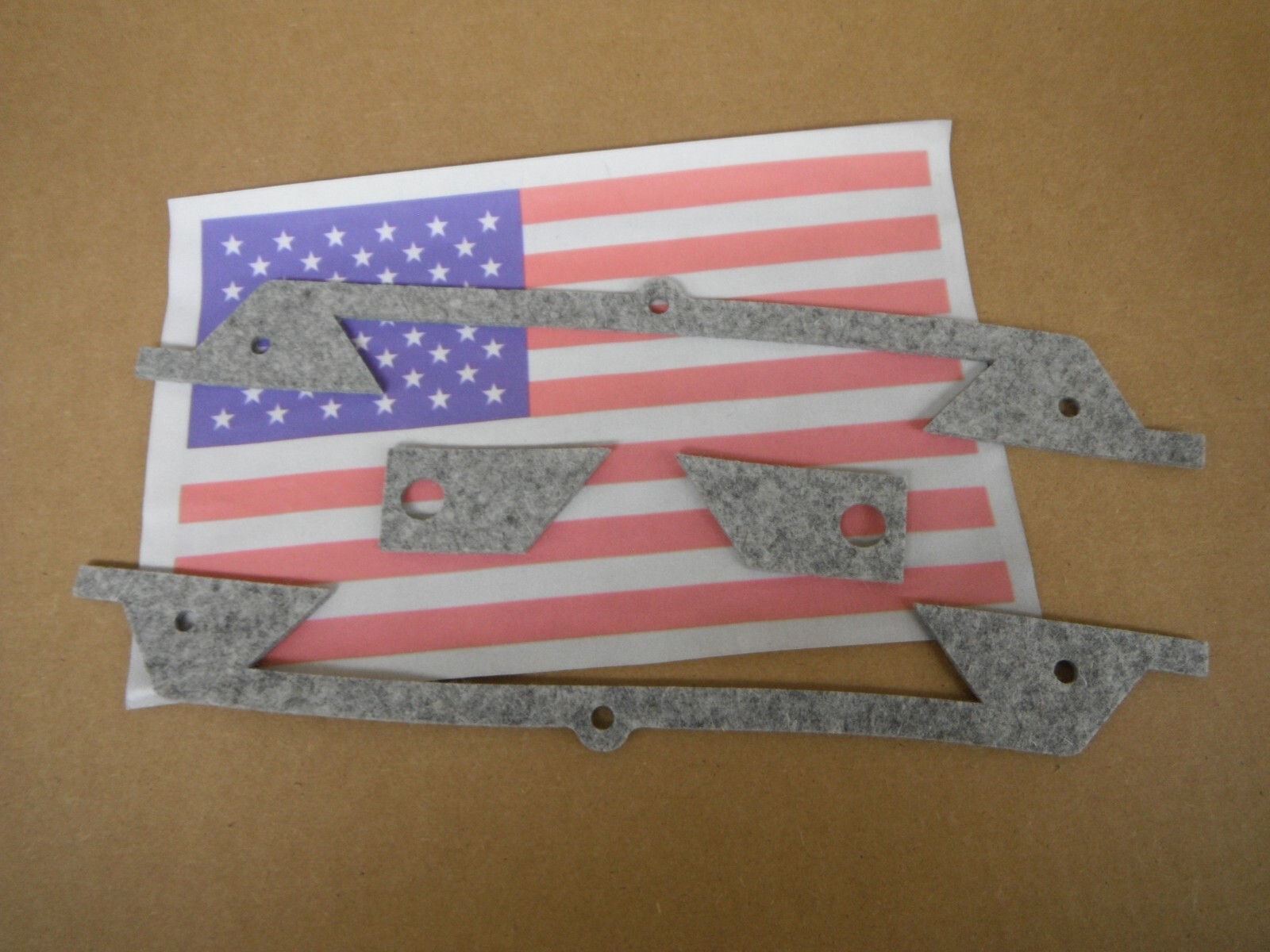 BRIDGEPORT MILL die cut not laser FELT SADDLE KNEE WAY WIPERS M1602 complete set