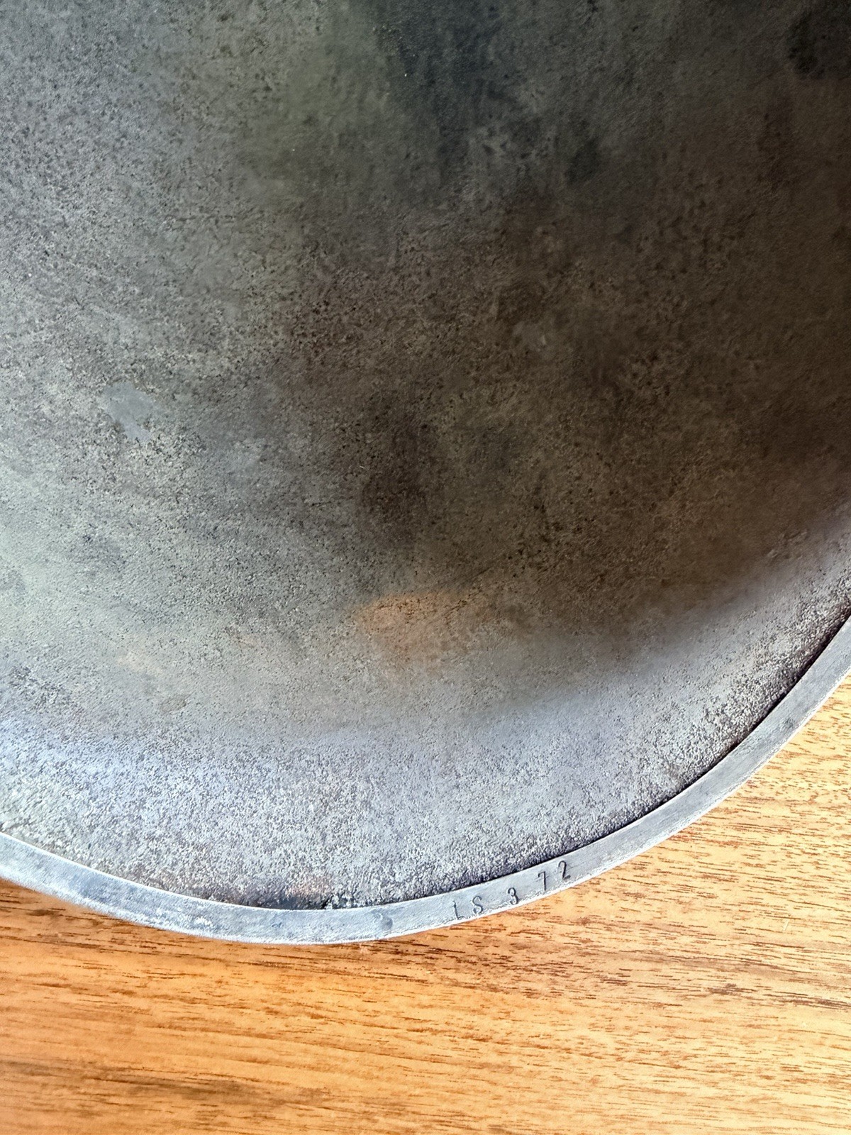 Vintage M1 Style Combat Helmet — WWII Style Spade Decal — Authenticity Uncertain