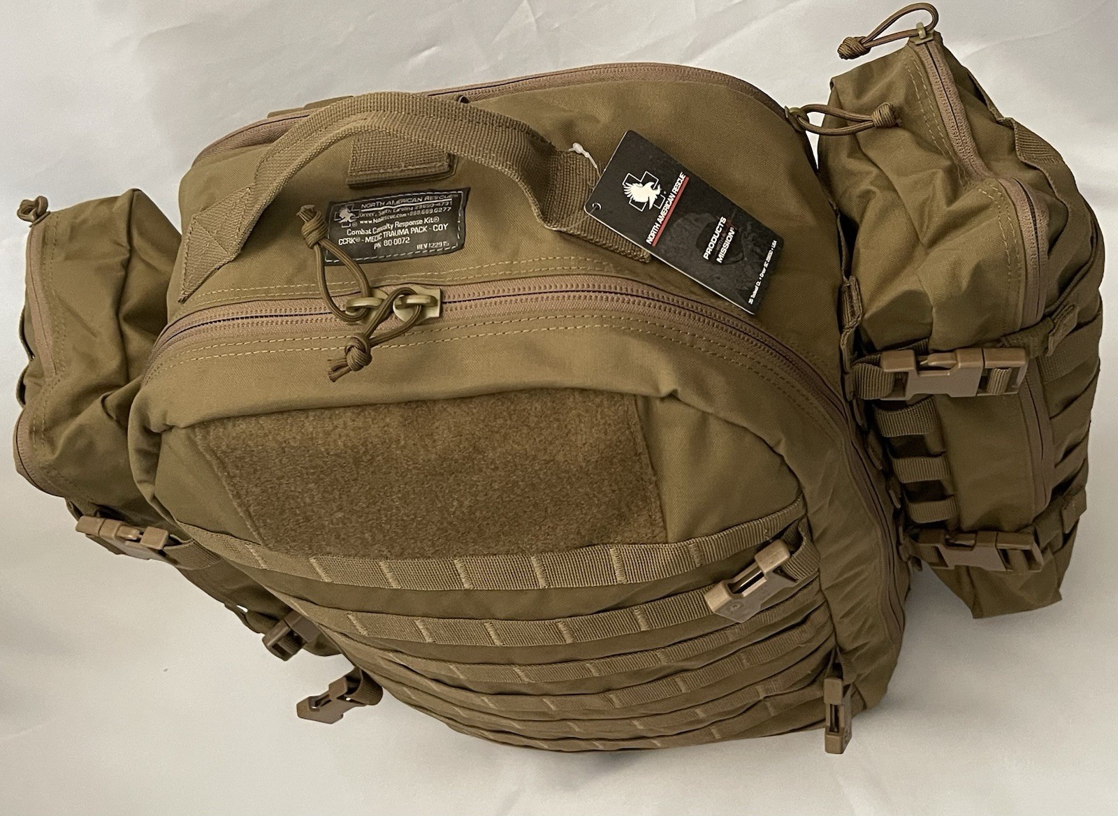 NEW North American Rescue CCRK Combat Medic Bag Pack w/ 9 Inserts Coyote Tan NAR