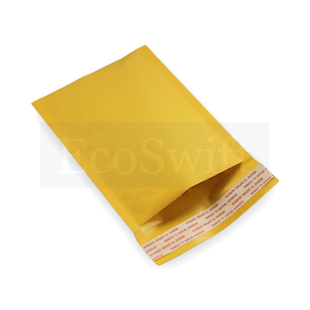1-15000 #000 4x8 "EcoSwift" Kraft Bubble Padded Envelopes 5 x 8 ~ X-Wide Mailers