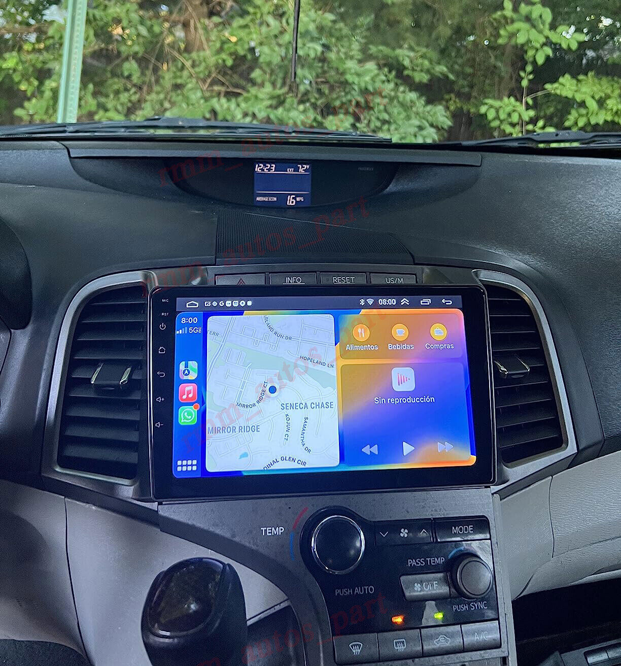 64GB For Toyota Venza 2008-2016 Apple Carplay Android 13 Car Stereo Radio GPS