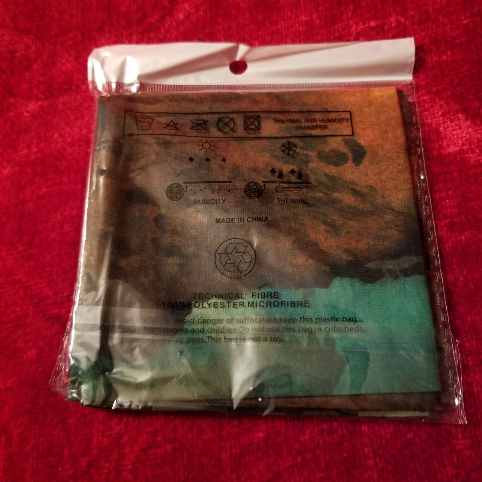 Smokey the Bear Neck Gaiter - One Less Spark One Less Wildfire - New!