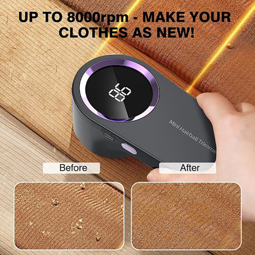Electric Clothes Lint Pill Fluff Remover Rechargeable Fabric Sweater Fuzz Shaver