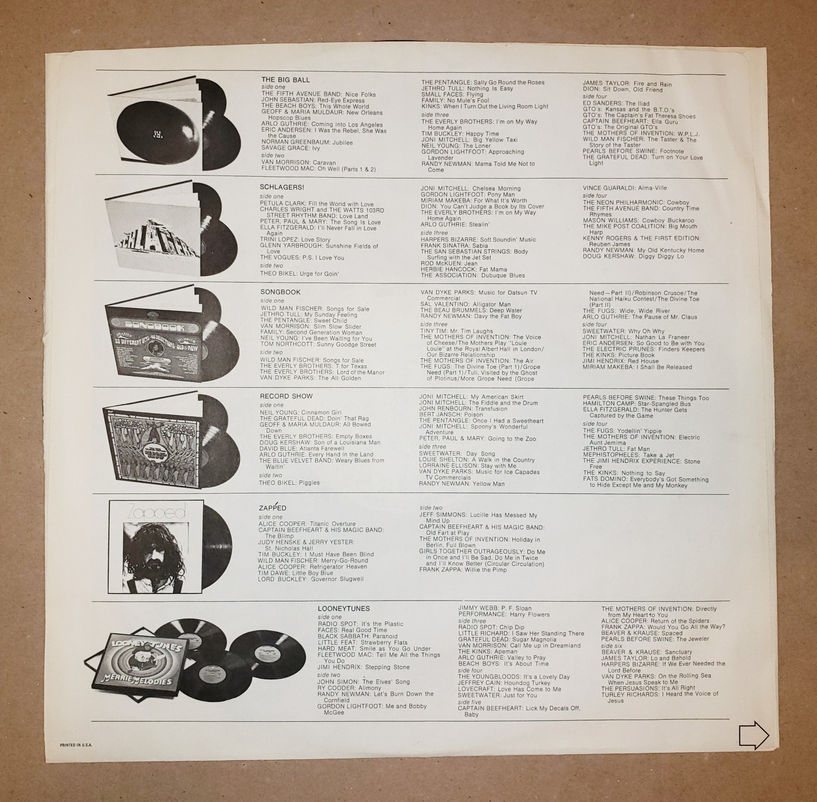 MEDICINE BALL CARAVAN RARE 1971 WHITE LABEL PROMO VINYL MINT-/MINT- ALICE COOPER