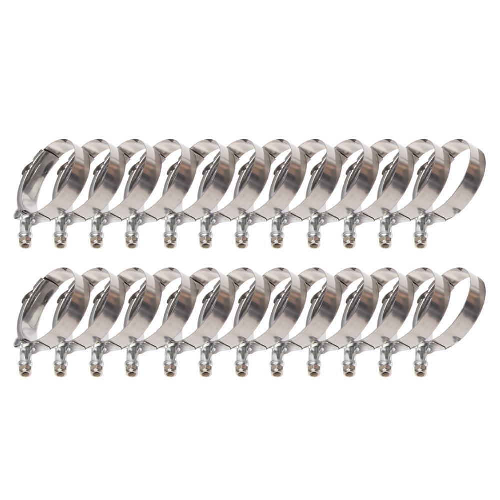 Universal Aluminum 12Pcs 2.5" COUPLER/PIPING/BLACK INTERCOOLER KIT/T-Bolt CLAMPS