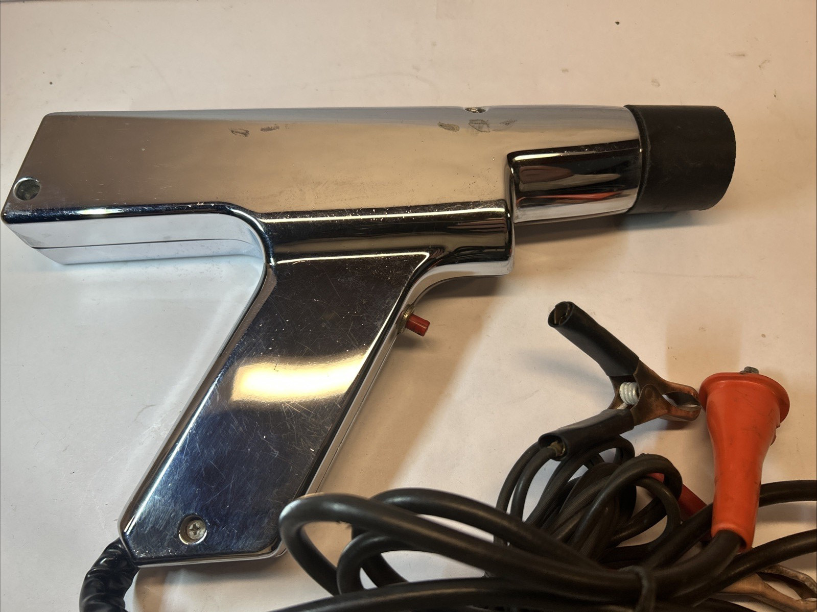 Vintage Sears Roebuck Penske Chrome Power Auto Timing Light Gun 244.2115 Manual