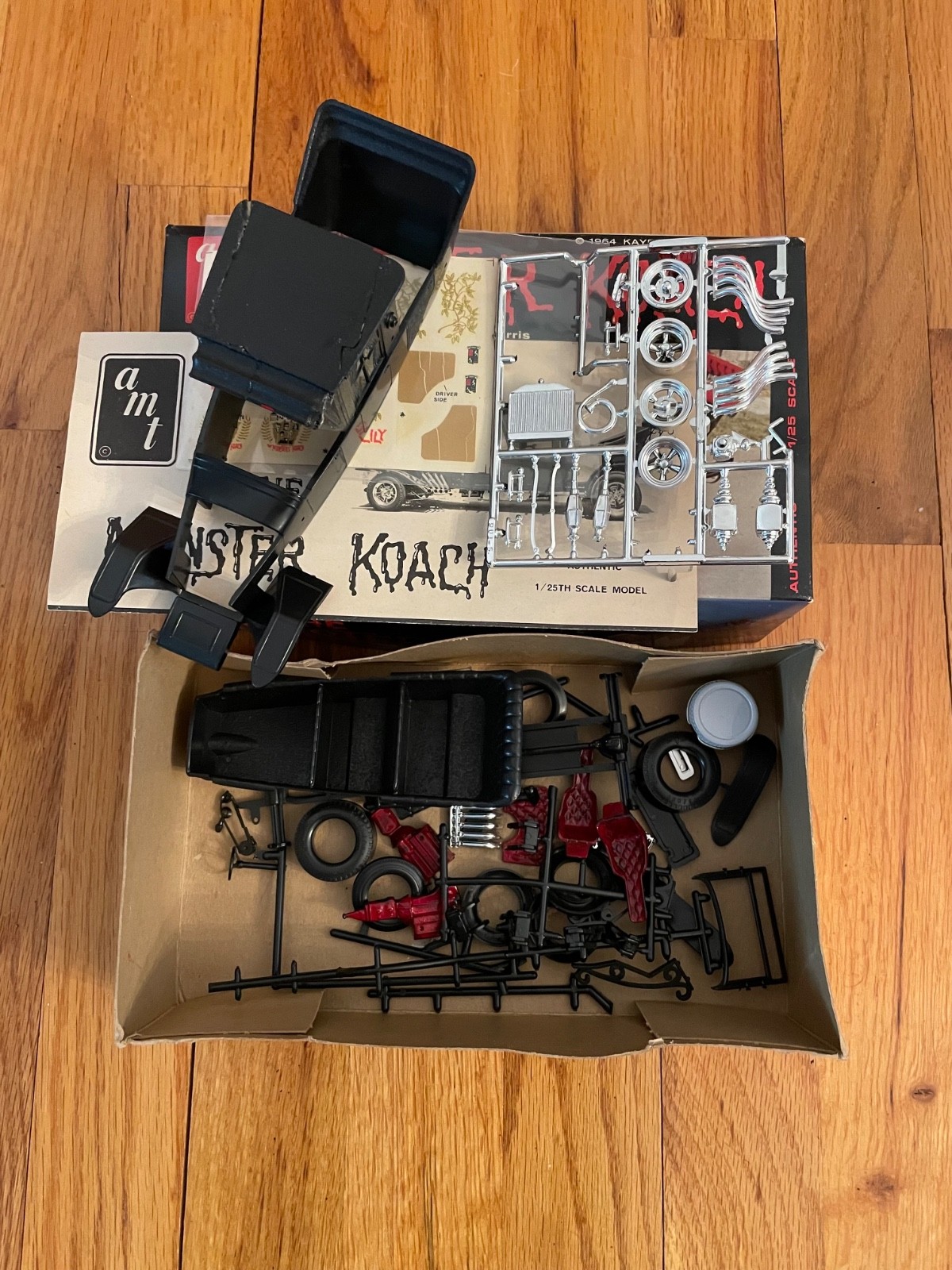 Vintage 1964 AMT MUNSTER KOACH Model Kit, George Barris