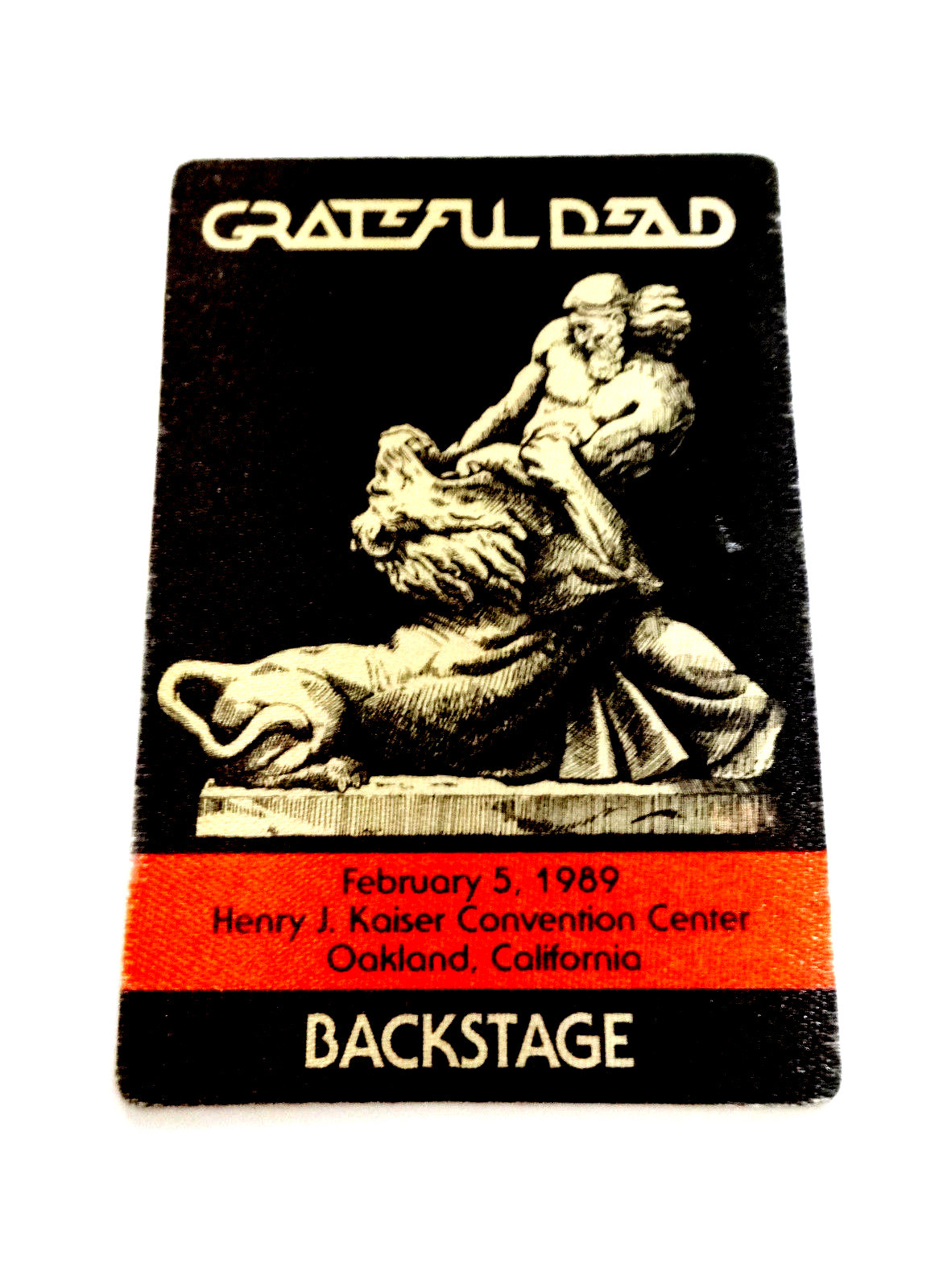 Grateful Dead Backstage Pass Oakland Kaiser 2/5/89 2/5/1989 Samson Delilah Lion