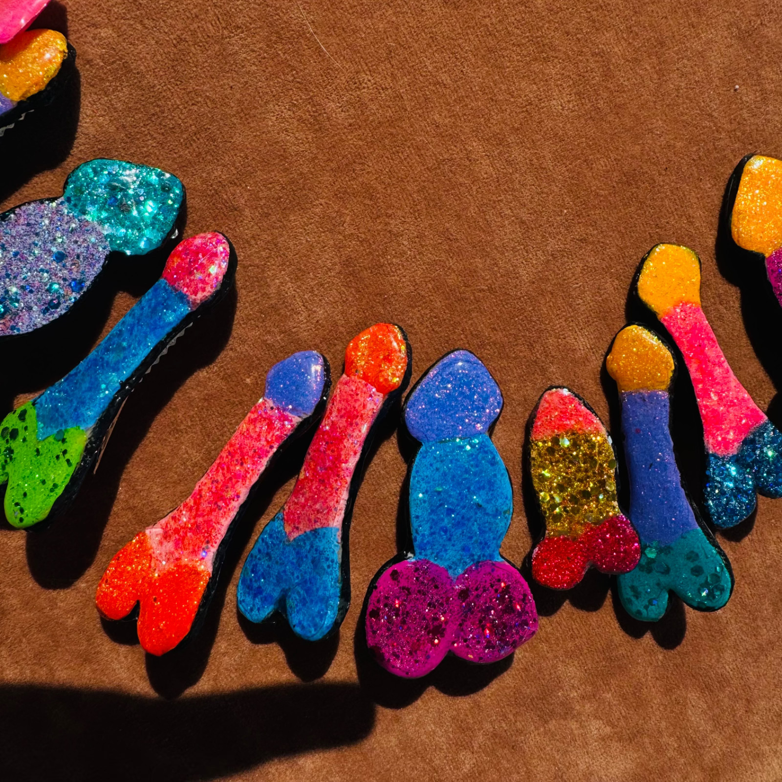 BARRETTES, PARTY FAVORS, BACHELORETTE PARTY, GIFTS, GAG GIFT, DICK GAG GIFT