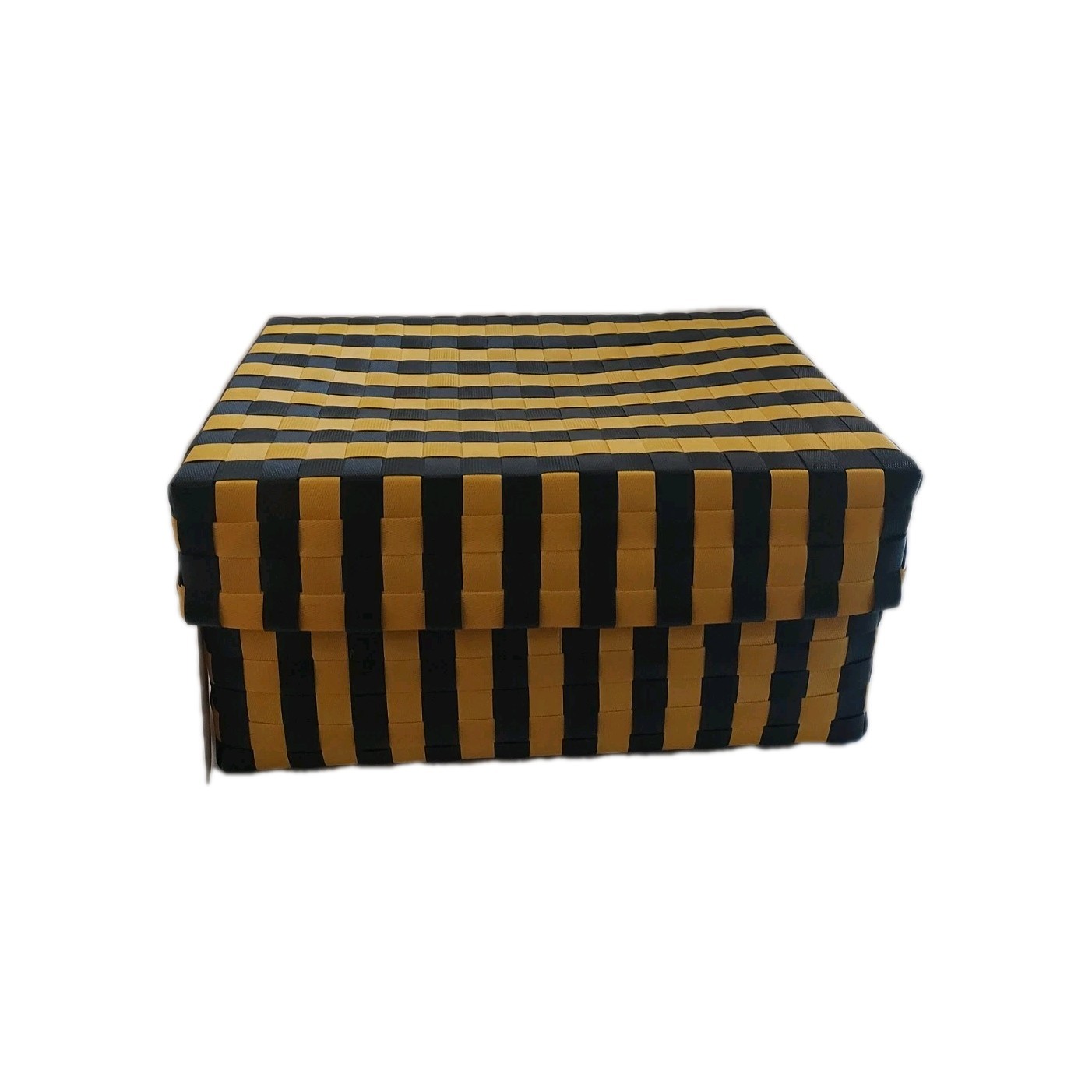 Hay Maxim Stripe Box s Yellow and Black Sewing Box and Storage Sewing Supply Box