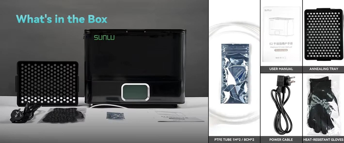 SUNLU FilaDryer E2 up to 110℃ Professional Drying Engineering Filament Dryer