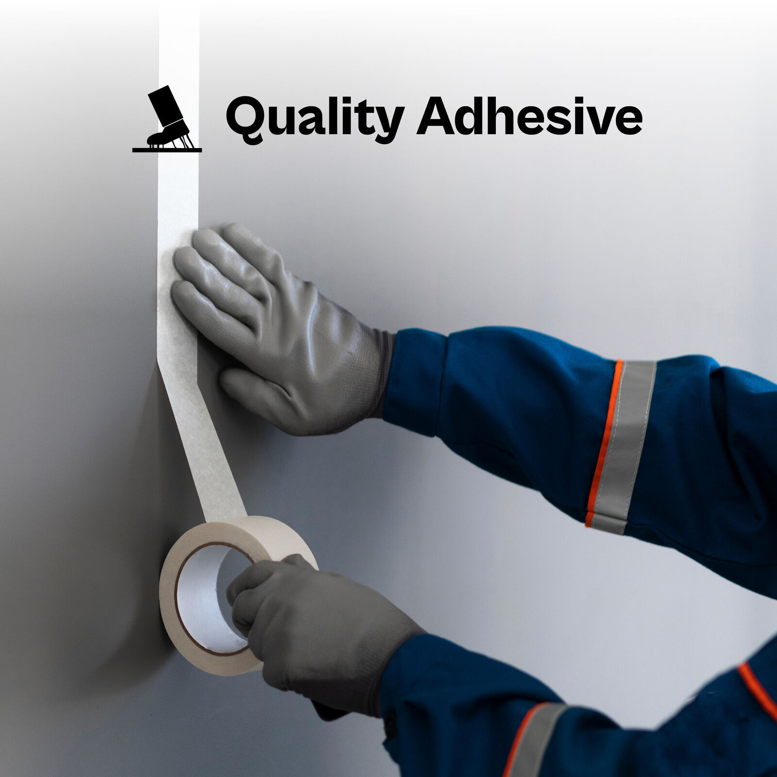 48 Rolls White General Purpose Masking Tape 2" x 60 Yards Premium Tape 4.9 Mil