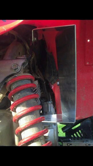 HONDA TRX400EX - TRX400X RADIATOR AIR SCOOPS 1993-2004 /TRX400EX-400X alum wow