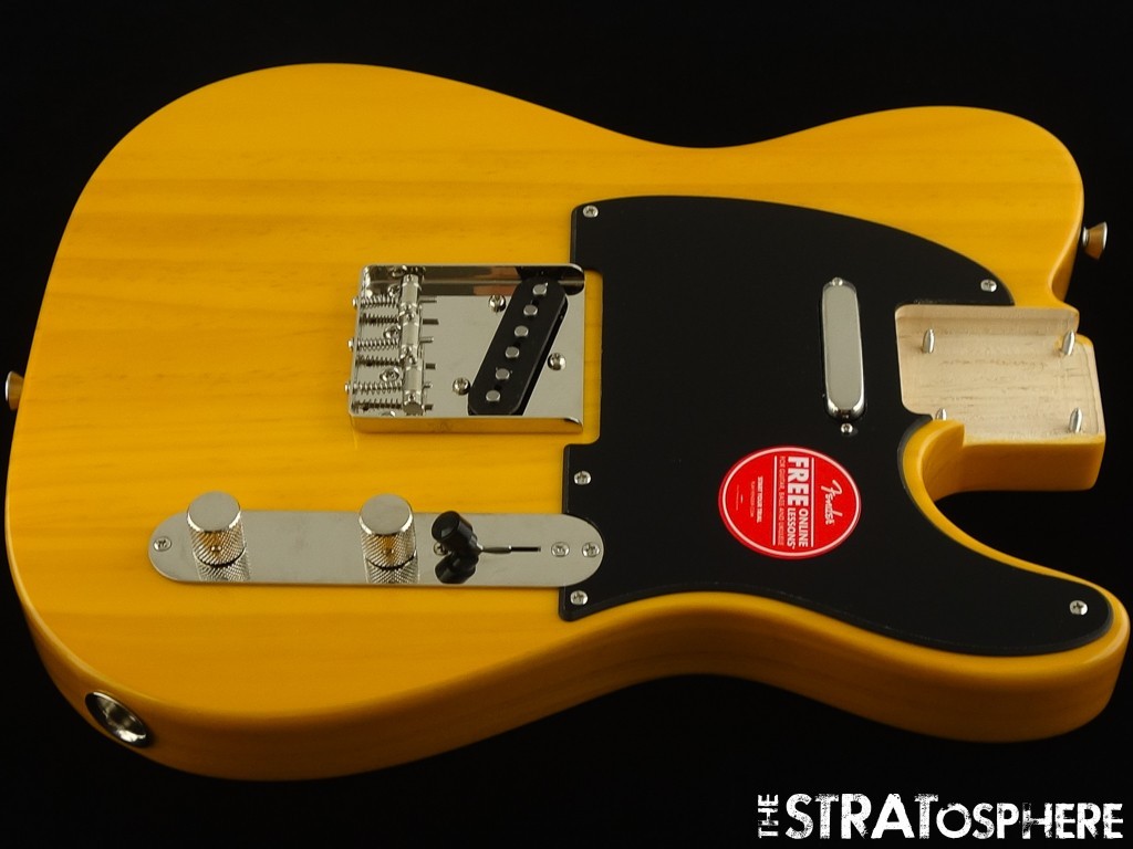 Fender Squier 50s Telecaster Tele LOADED BODY 1950s, BTB, Butterscotch Blonde