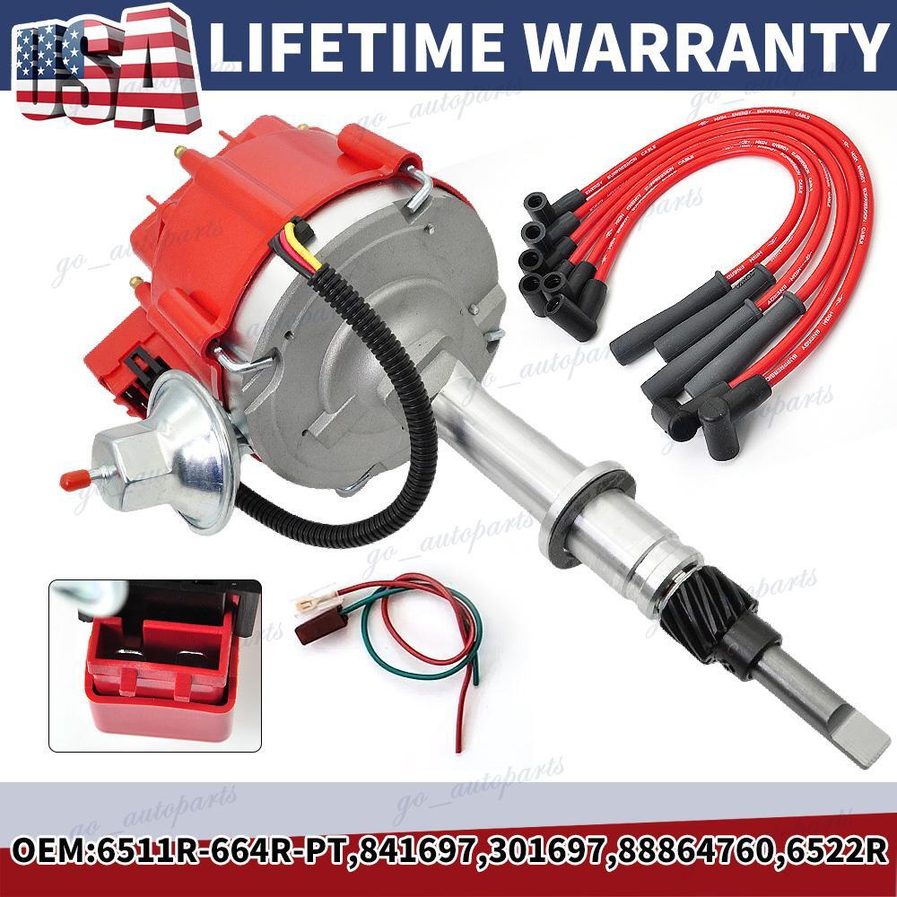 HEI Ignition Distributor Set For AMC JEEP CJ5 CJ7 4.0L 4.2L 232 258 6 CYL 1Pack