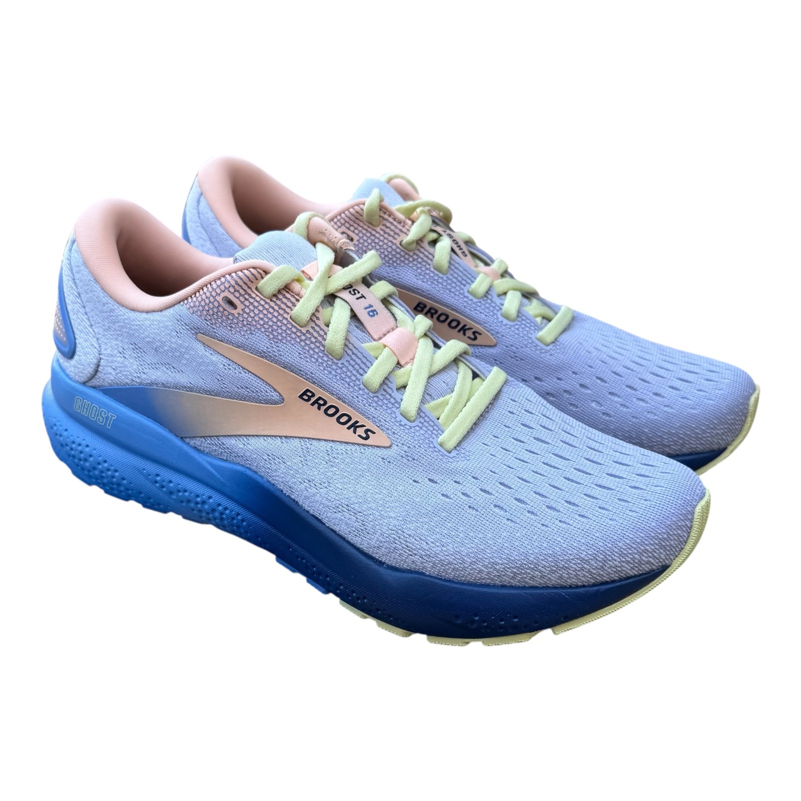 Women's Brooks Ghost 16 Haze/ Blueprint/ Peach 120407 1B 182 Running Shoes