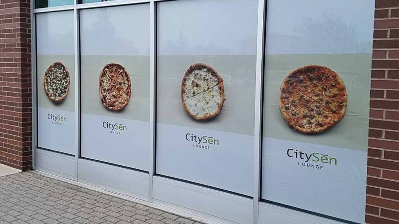 Window Perf White & Black Print Vinyl One-Way Vision Decal 70/30 Solvent & Latex